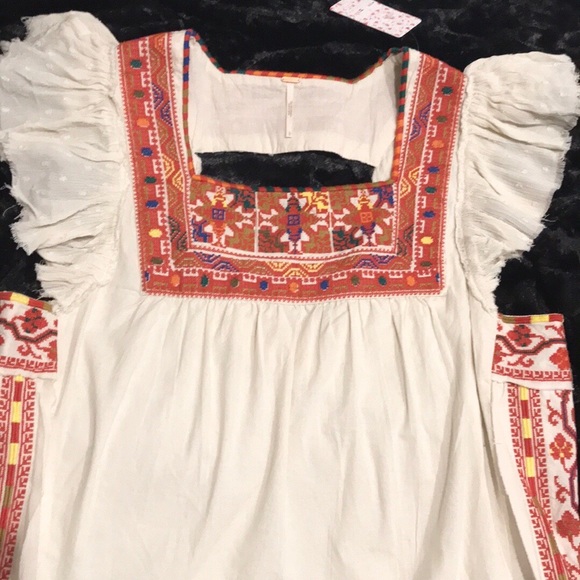 Free People Day Glow Mini Dress. M,L . 100% Cotton - Picture 5 of 8